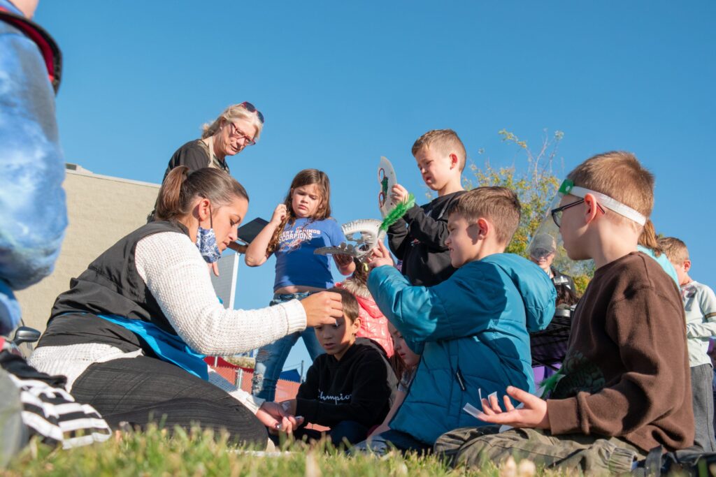 Children enjoying a STEM activity