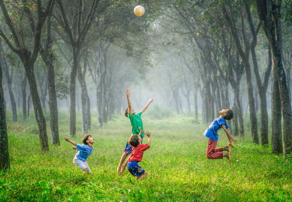 Boys in field