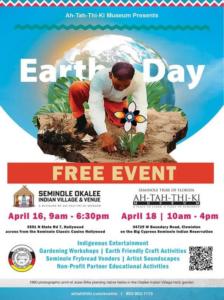earth day flier for seminole Okalee
